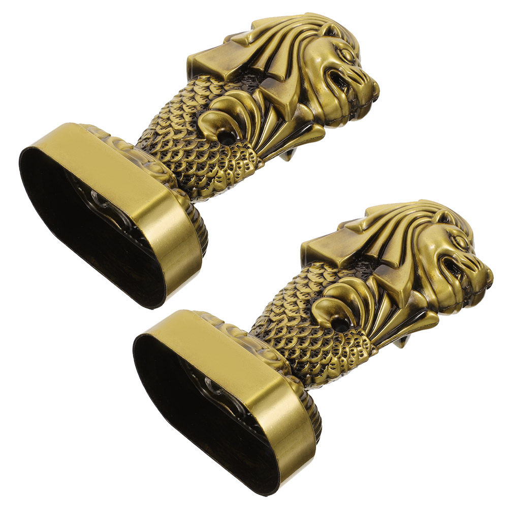 Home Office Singapore - 2Pcs Merlion Singapore Sculpture Metal Craft