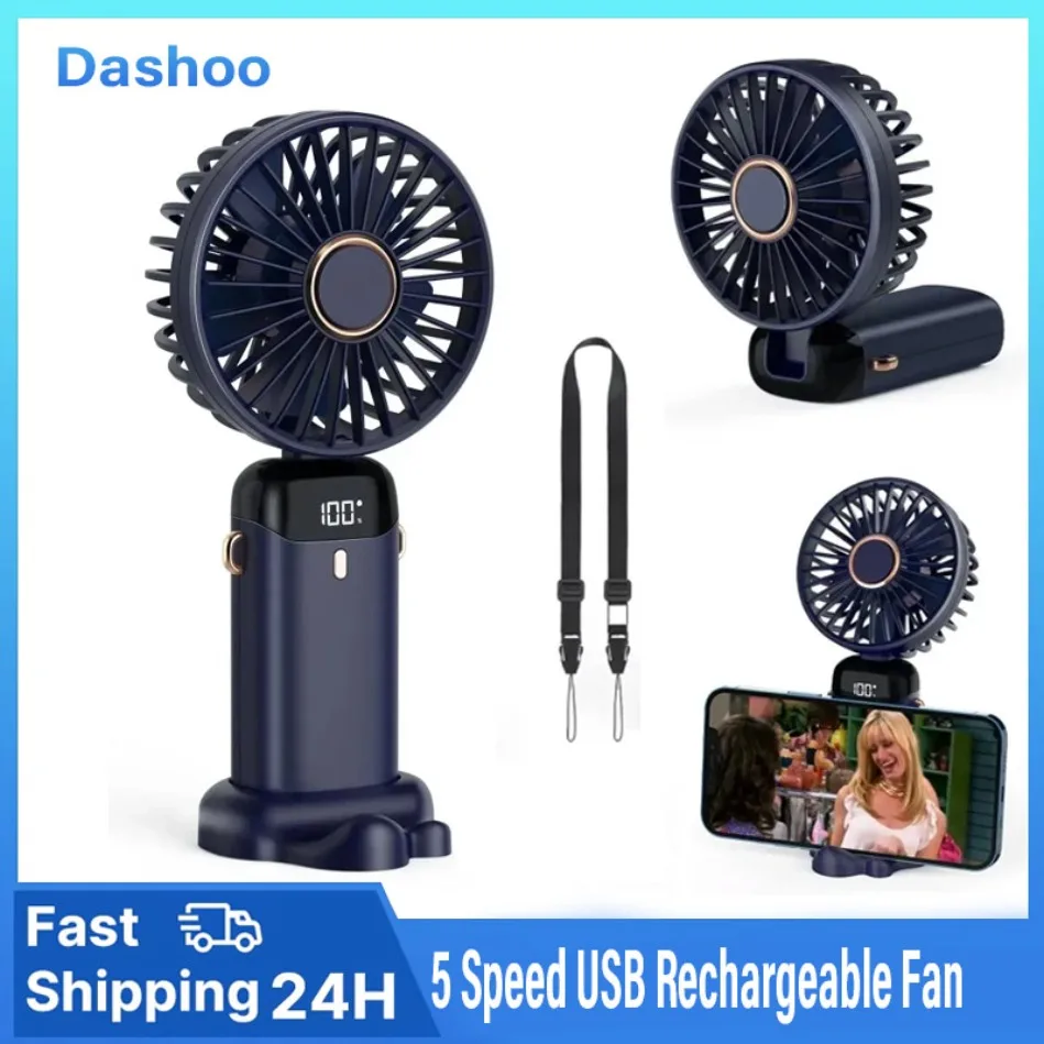 Usb Desk Fan - portable Handheld Mini Fan Foldable Portable