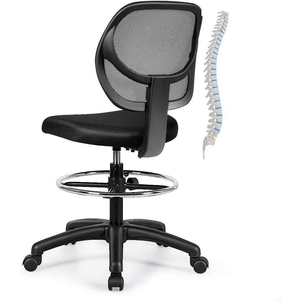 Home Office Ergonomics - Ergonomic Black Mesh Swivel Office Chair
