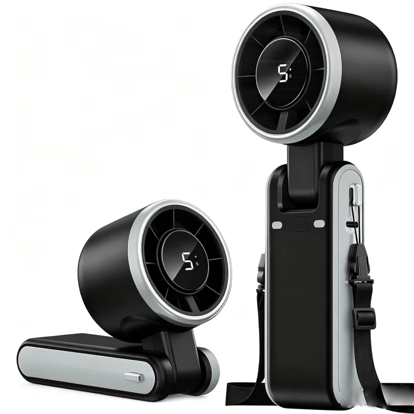 Usb Desk Fan - 5 Speed Handheld Mini Fan Foldable