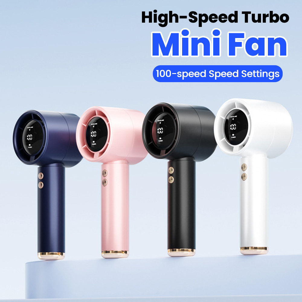 Usb Desk Fan - 100-speed high-speed handheld fan USB mini