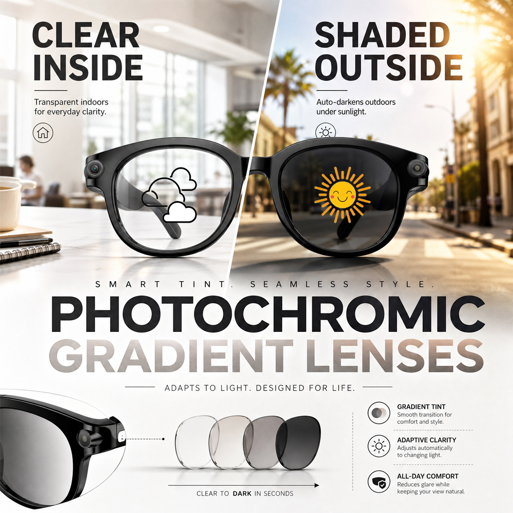 Smart Photochromic Glasses Blu - Home Office Headset reseña y precio