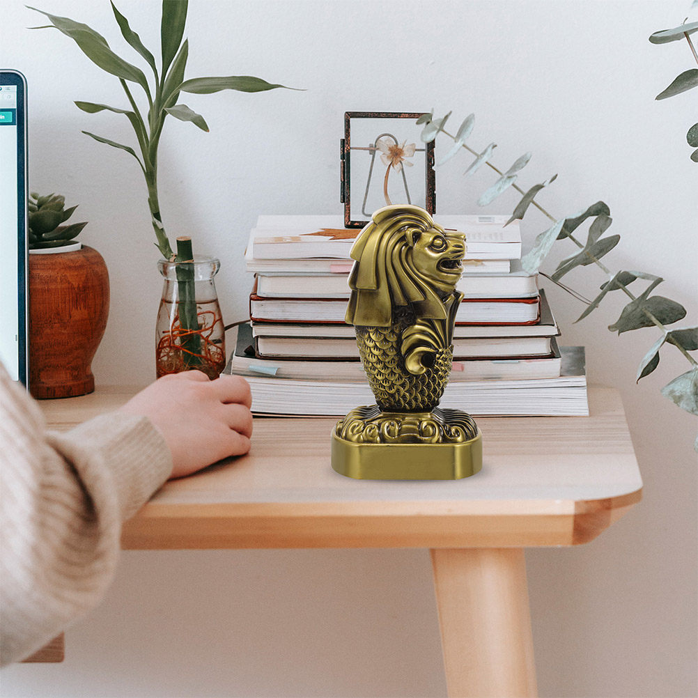 2Pcs Merlion Singapore Sculptu - Home Office Singapore reseña y precio