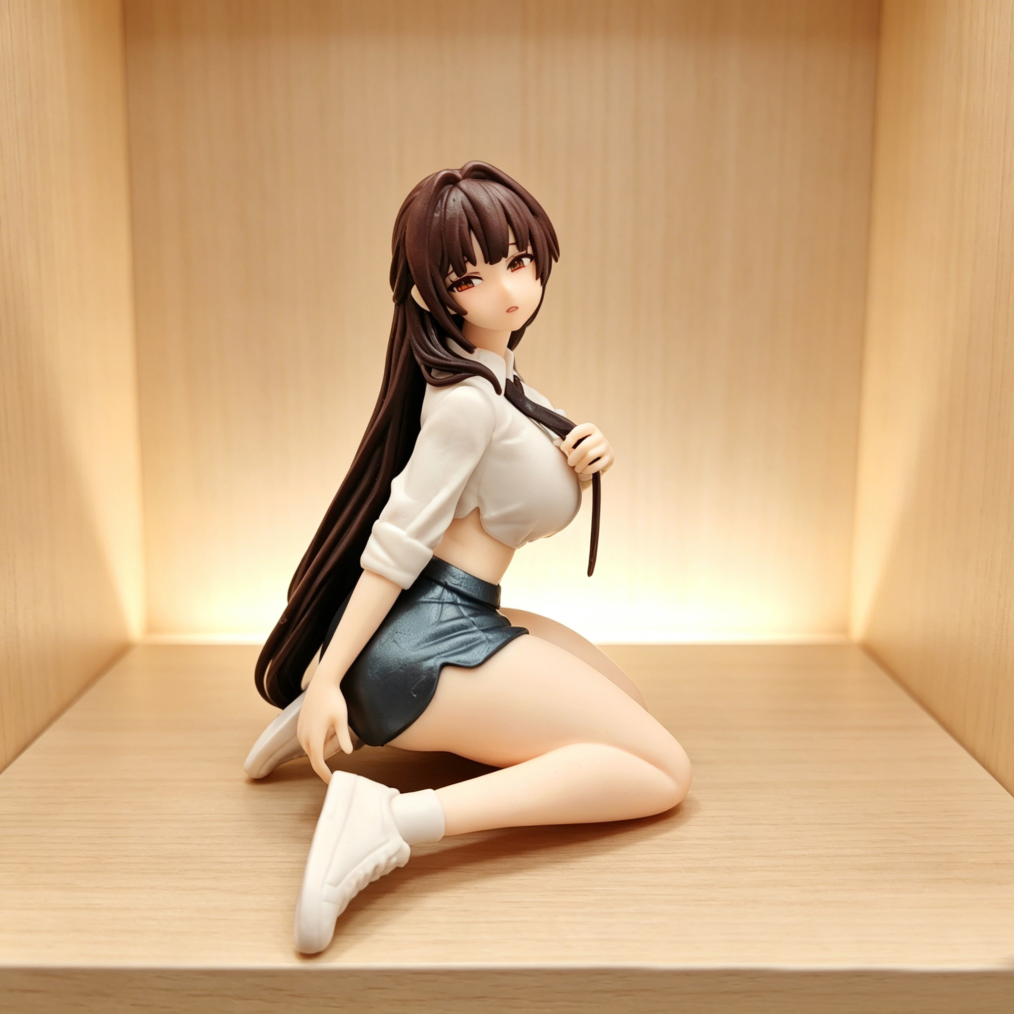 12cm Kneeling Girl Anime Figur - Home Office Romance Manga reseña y precio