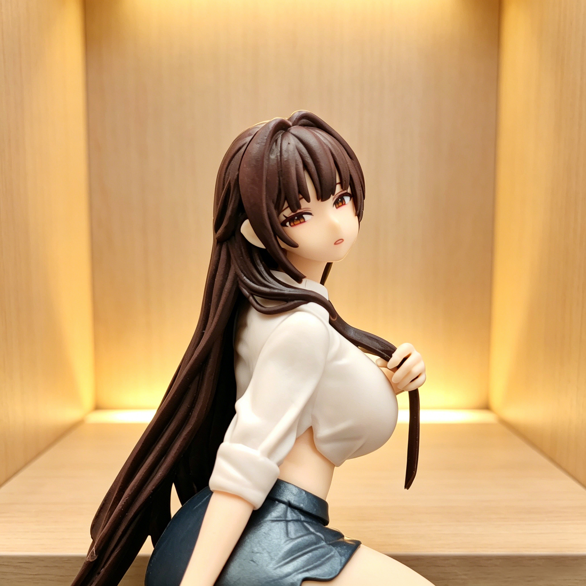 12cm Kneeling Girl Anime Figur - Home Office Romance Manga reseña y precio