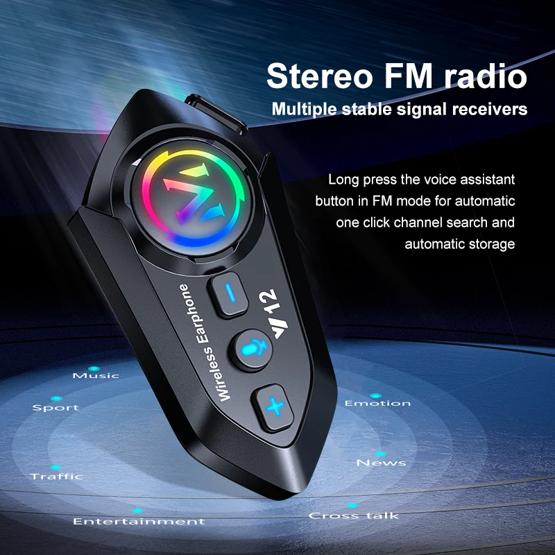 1/2X Bluetooth 5.4 Motorcycle  - Home Office Headset reseña y precio