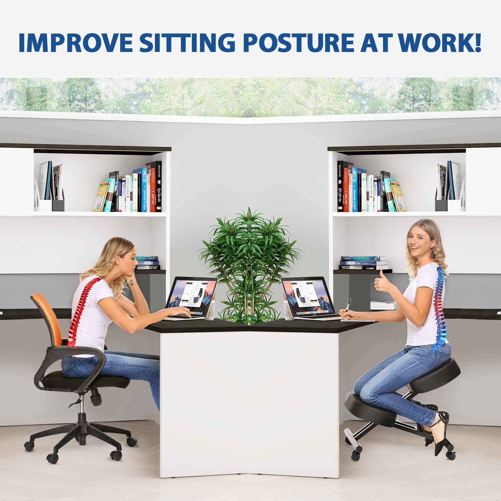 Kneeling Chair Ergonomic for O - Home Office Ergonomics reseña y precio