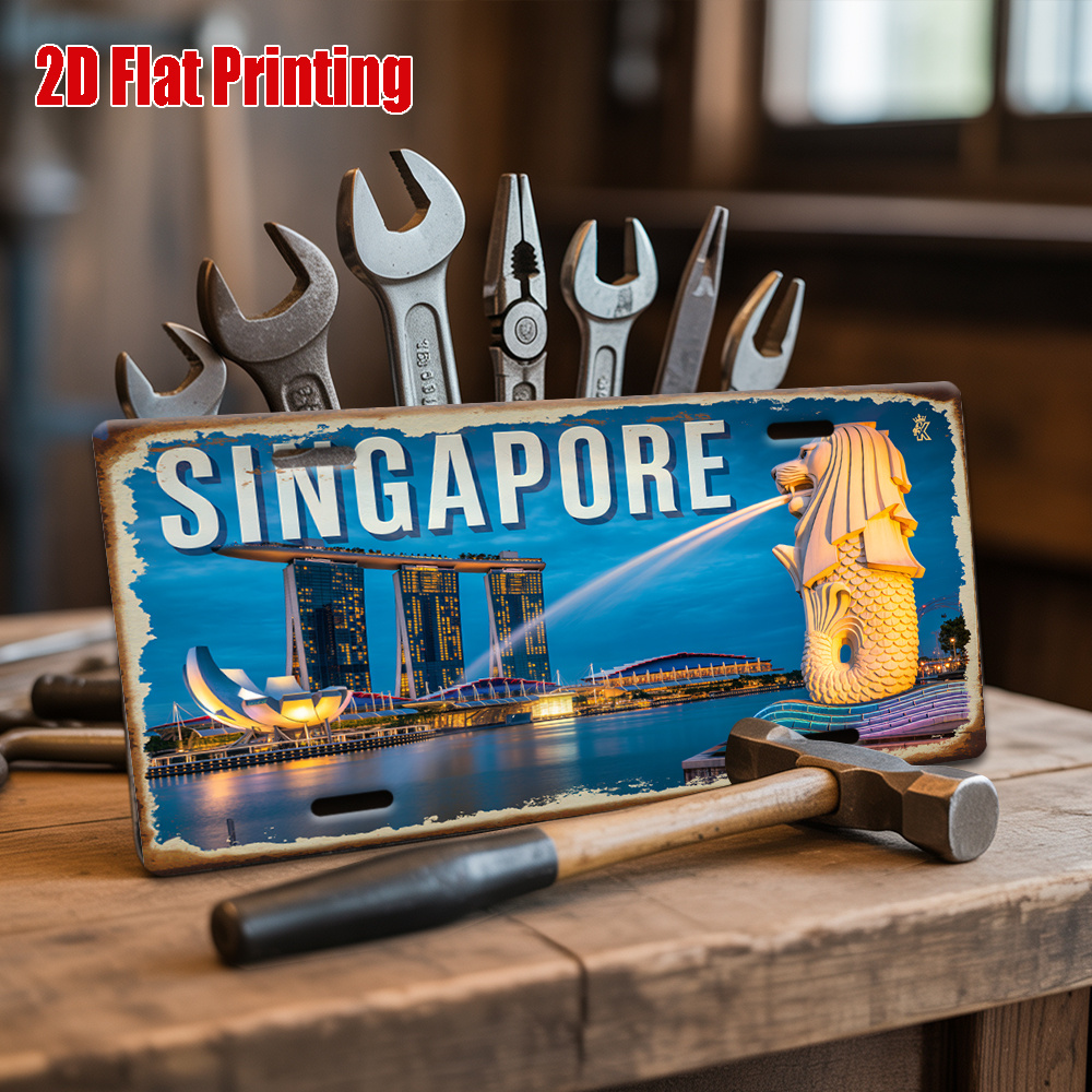 AL Sign - Vintage Durable Meta - Home Office Singapore reseña y precio