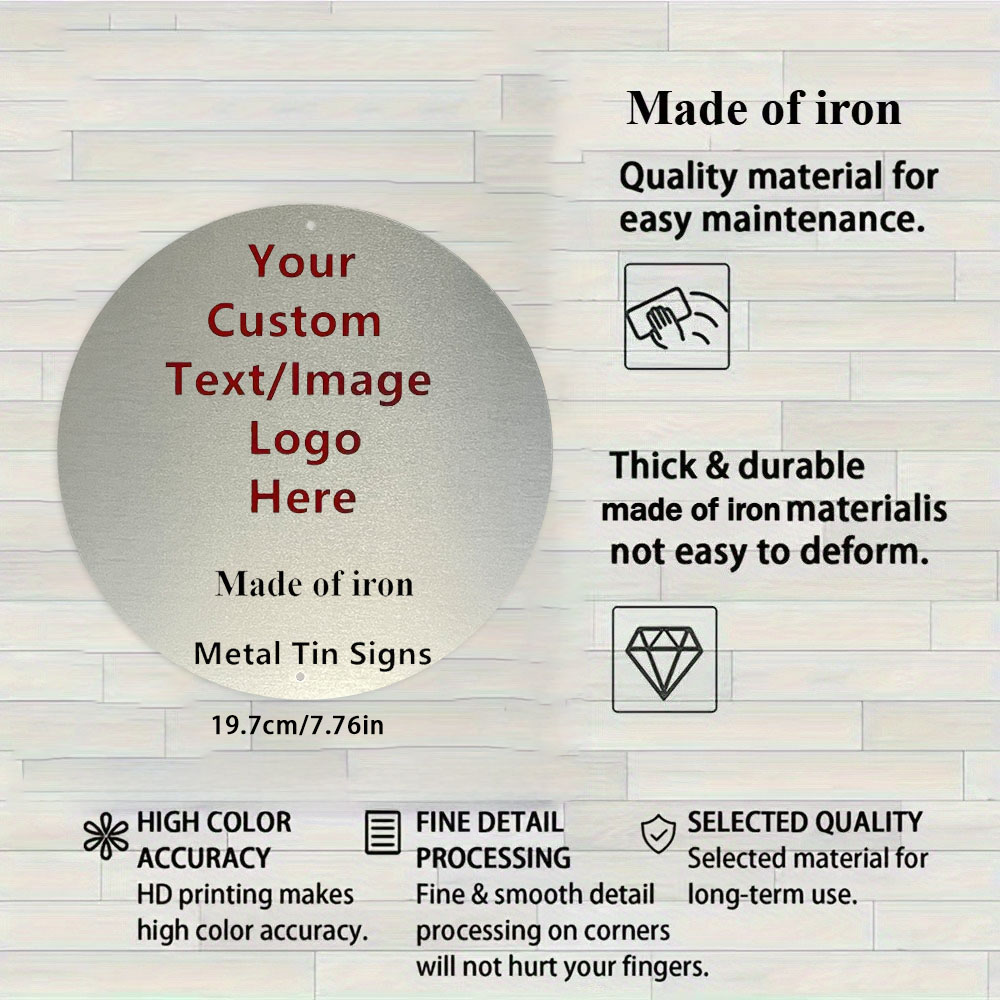 Custom Photo/Text Aluminum Sig - Home Office Image reseña y precio