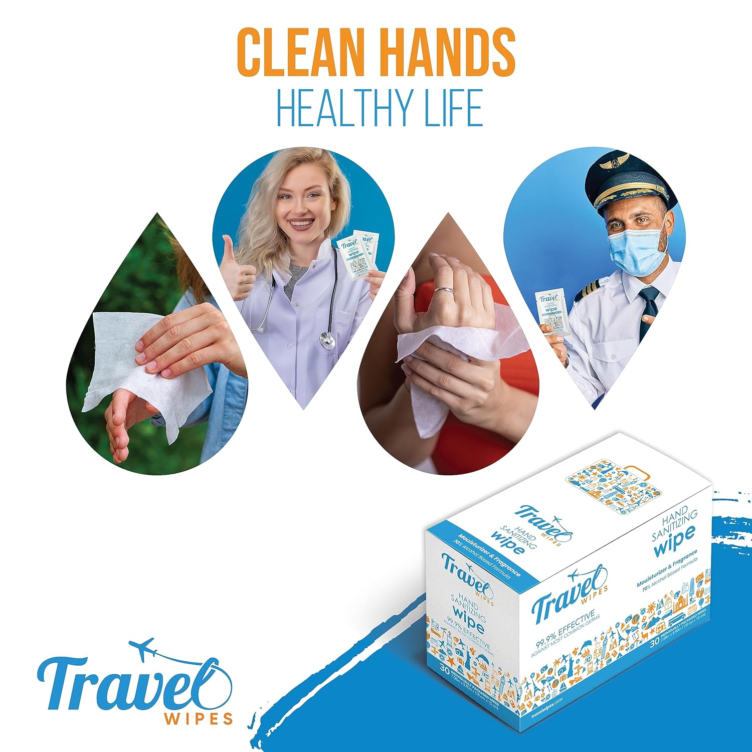 70% Alcohol Hand Wipes 30ct In - Home Office Image reseña y precio