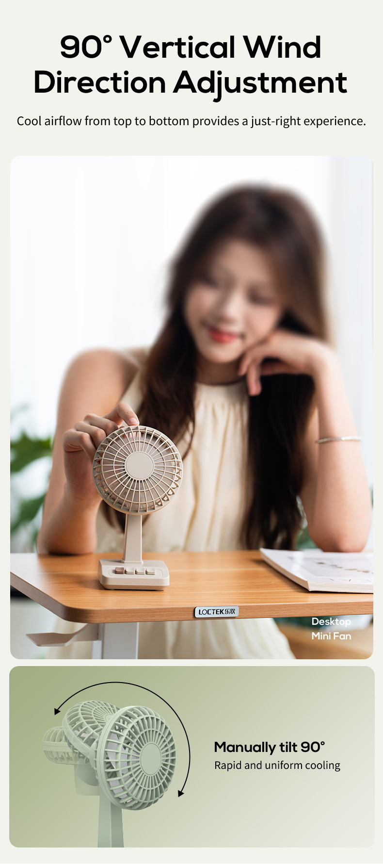 2026 New Retro Desktop Fan Por - Usb Desk Fan reseña y precio