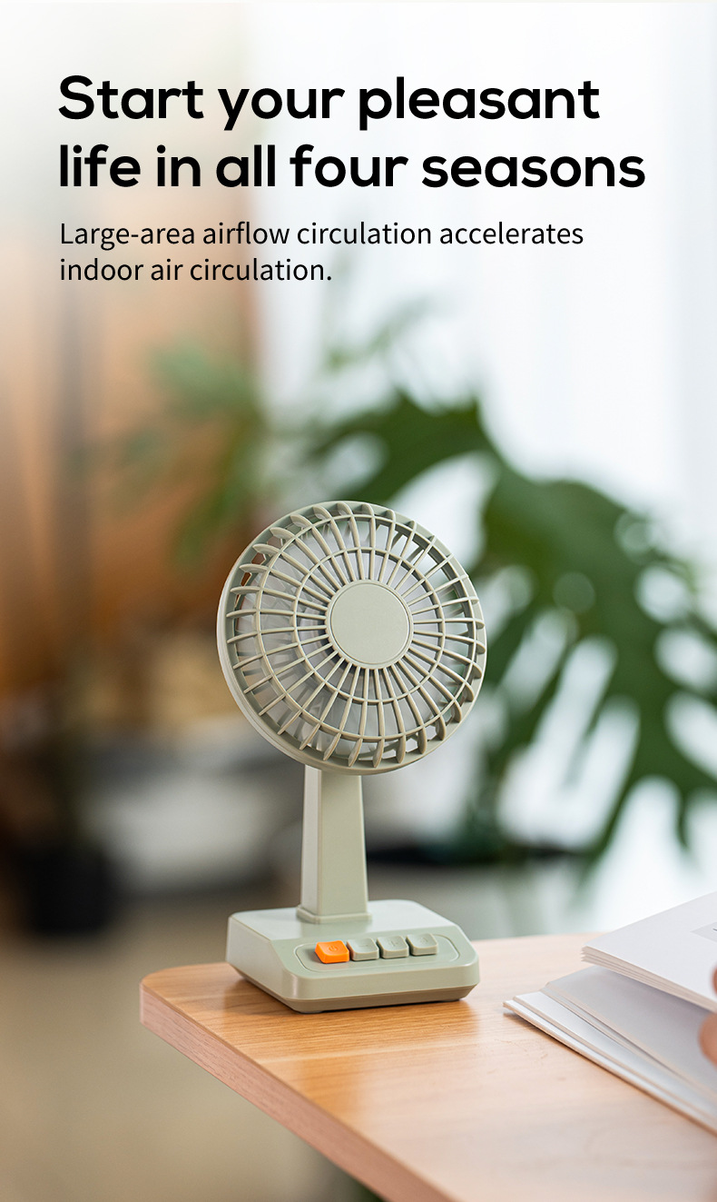 2026 New Retro Desktop Fan Por - Usb Desk Fan reseña y precio