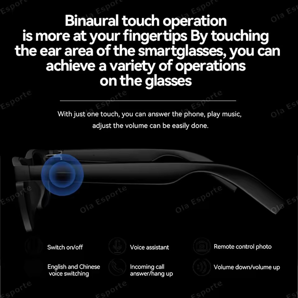 New Smart Glasses Bluetooth Ca - Home Office Headset reseña y precio