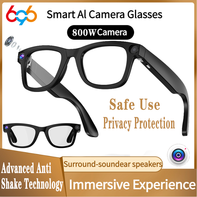 800W Camera Glasses BT AI Tran - Blue Light Glasses reseña y precio