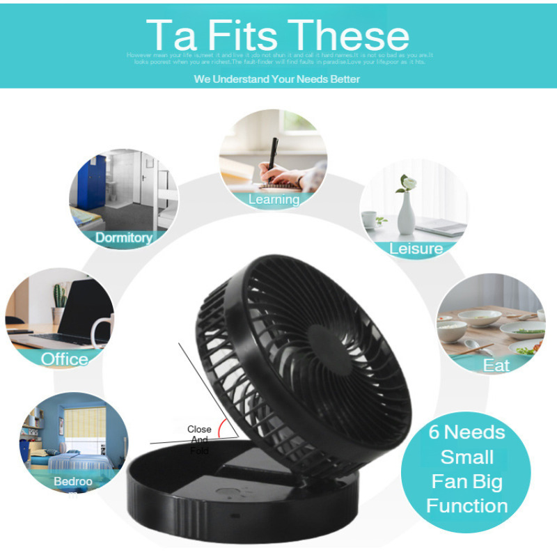 Retractable Fan Portable Mini  - Usb Desk Fan reseña y precio