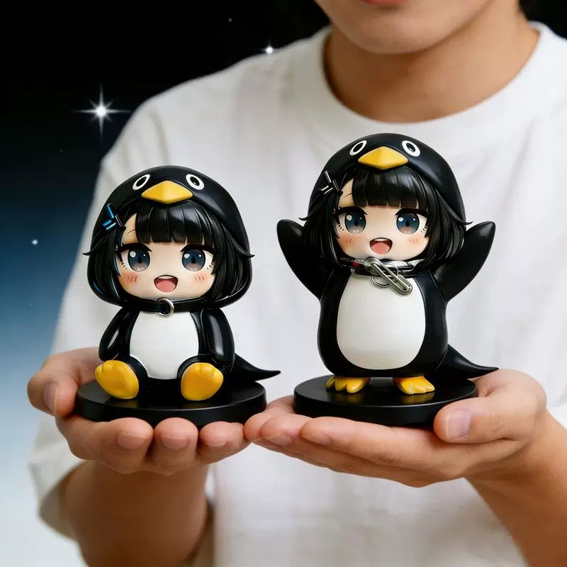 Guguga Little Penguin PVC Figu - Home Office Romance Manga reseña y precio