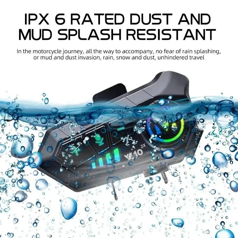 Y10 2x Motorcycle Helmet Bluet - Home Office Headset reseña y precio
