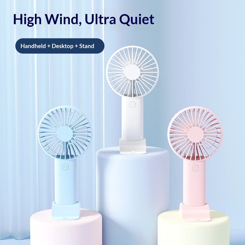 Mini Handheld Fan, 3 In 1 Port - Usb Desk Fan reseña y precio