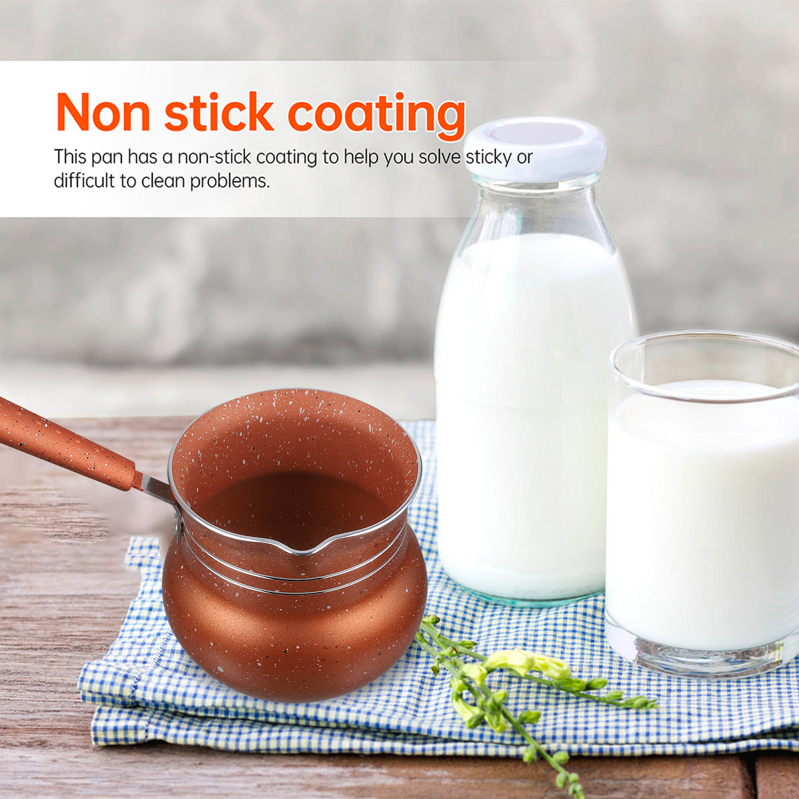 Milk Pot Nonstick Saucepan Kit - Home Office Ergonomics reseña y precio