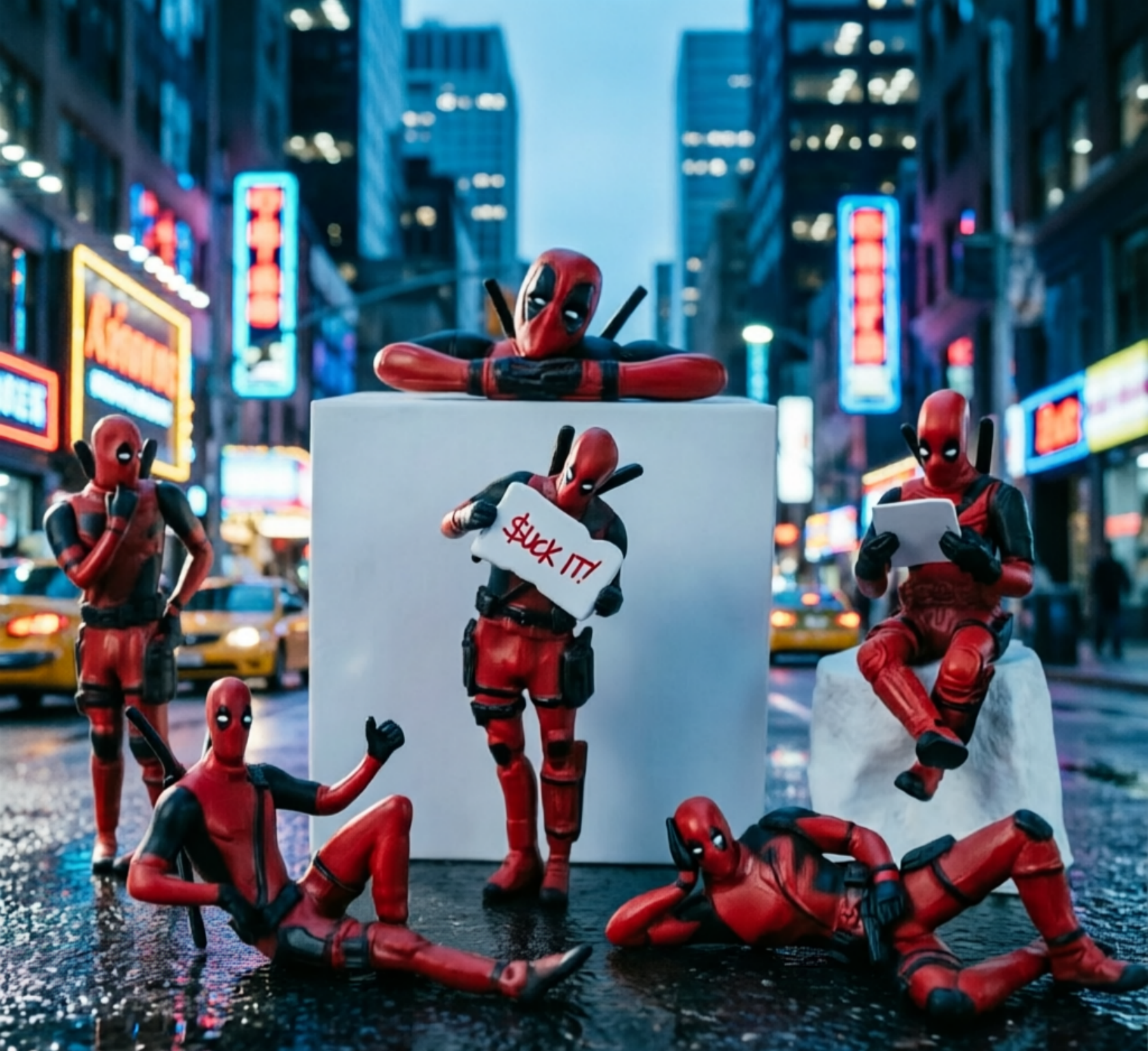 6 Desk Decoration Deadpool Car - Home Office Romance Manga reseña y precio