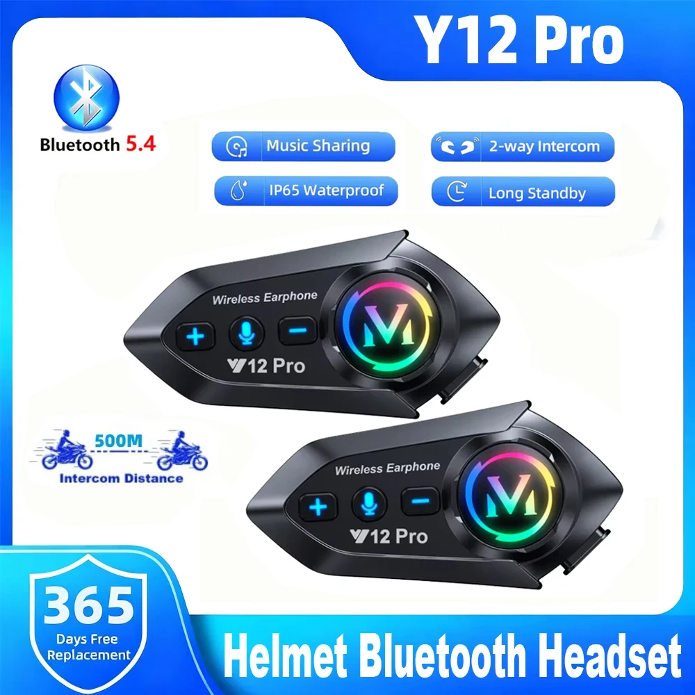 Y12 Pro Motorcycle Helmet Blue - Home Office Headset reseña y precio