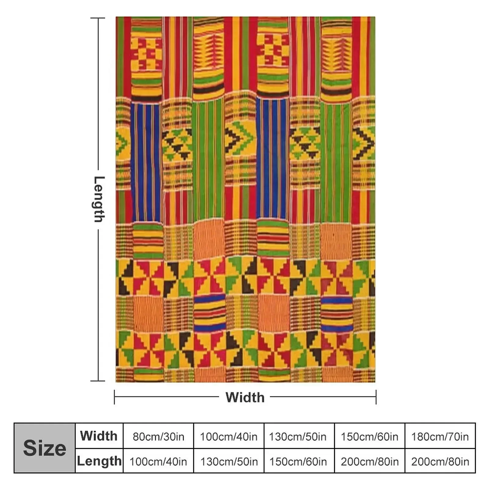 Kente Africa design Throw Blan - Home Office Kent reseña y precio