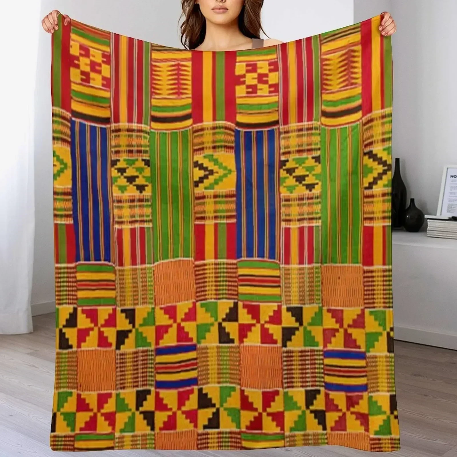Kente Africa design Throw Blan - Home Office Kent reseña y precio