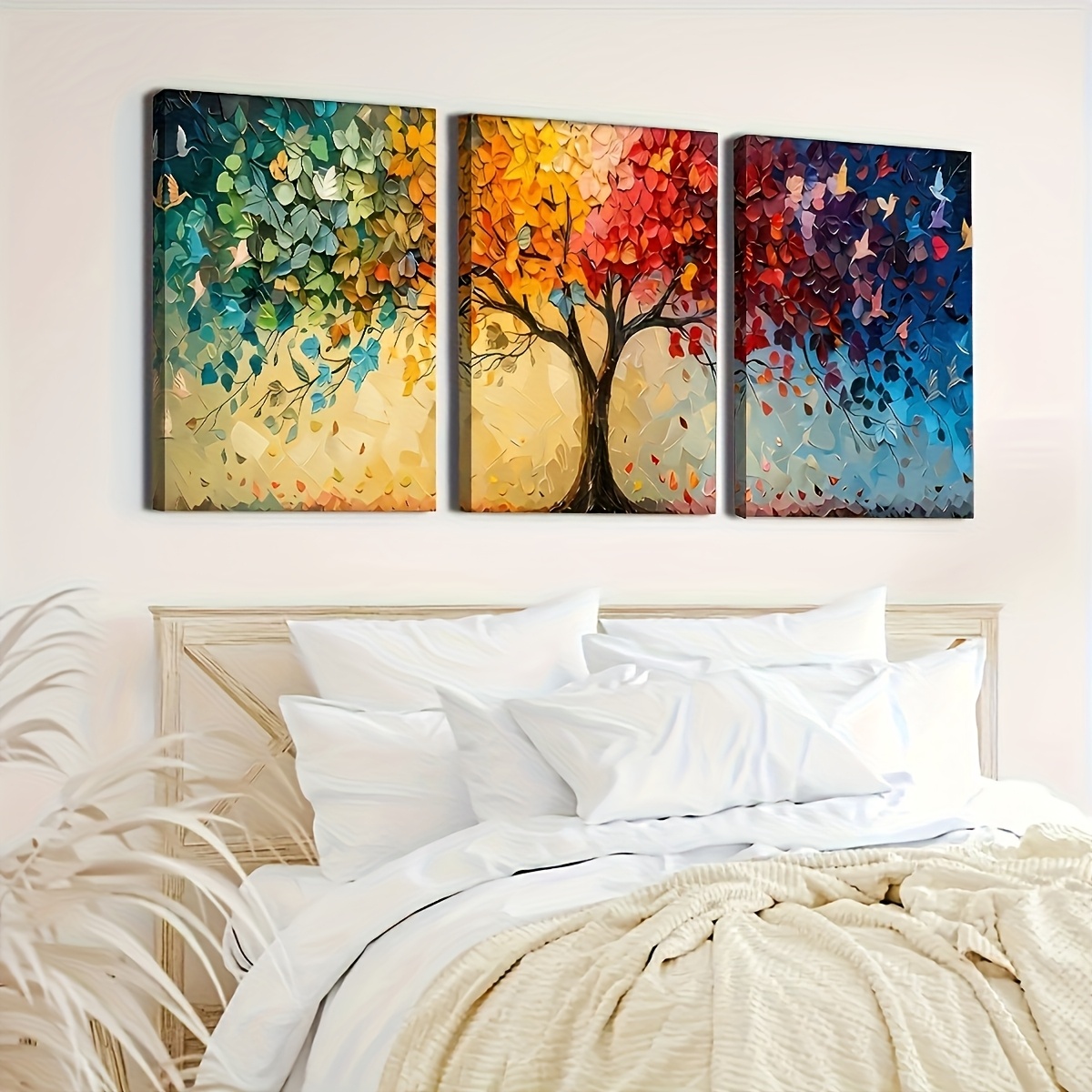 3pcs/Set Colorful Abstract Tre - Home Office Image reseña y precio