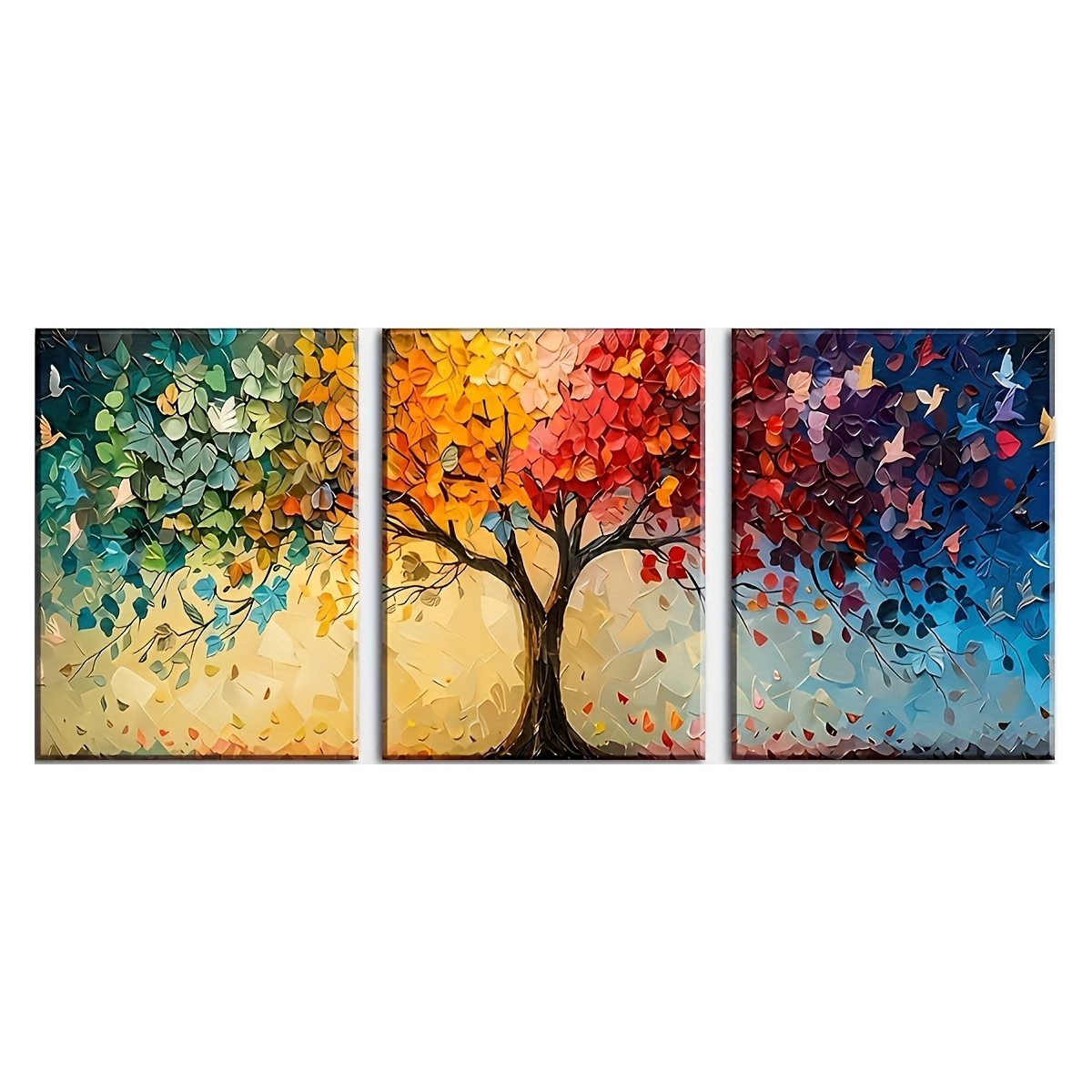 3pcs/Set Colorful Abstract Tre - Home Office Image reseña y precio