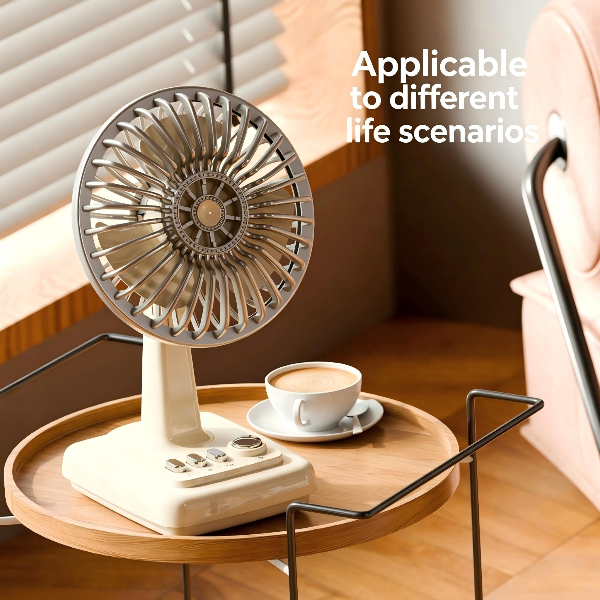 Retro Alloy Desktop Fan 3 Spee - Usb Desk Fan reseña y precio
