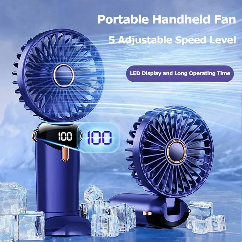 Handheld Mini Fan 1200mAh Fold - Usb Desk Fan reseña y precio