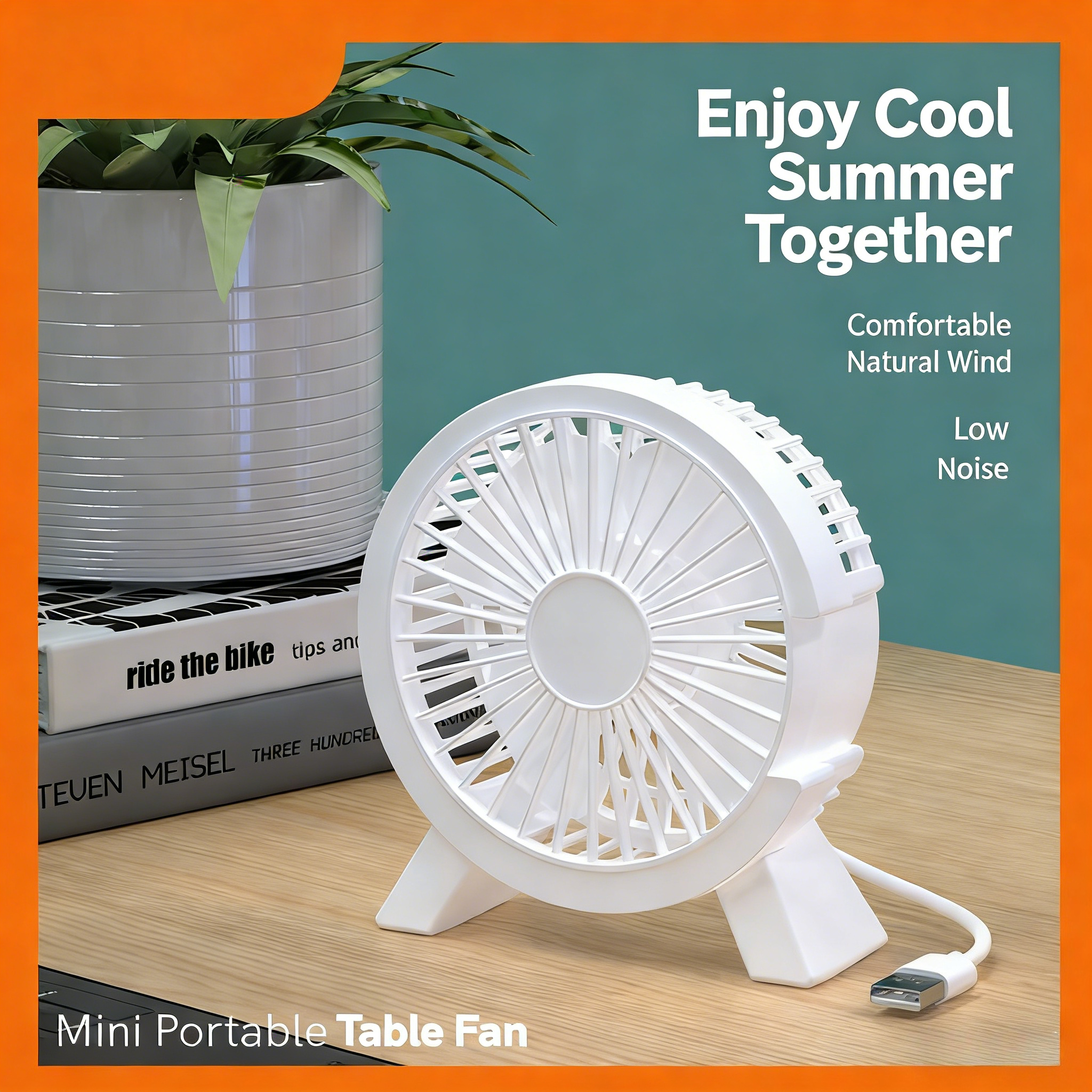 Mini USB Rechargeable Table Fa - Usb Desk Fan reseña y precio