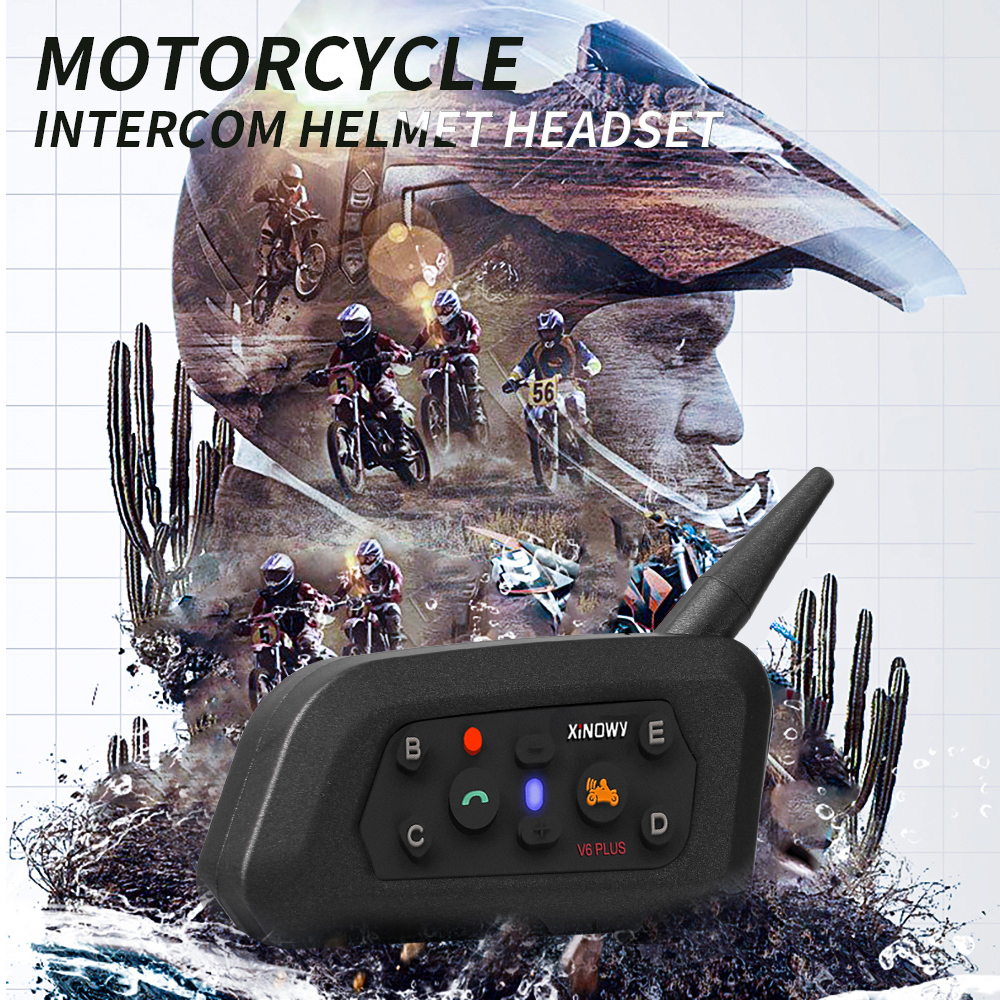 V6 Plus Motorcycle Helmet Inte - Home Office Headset reseña y precio