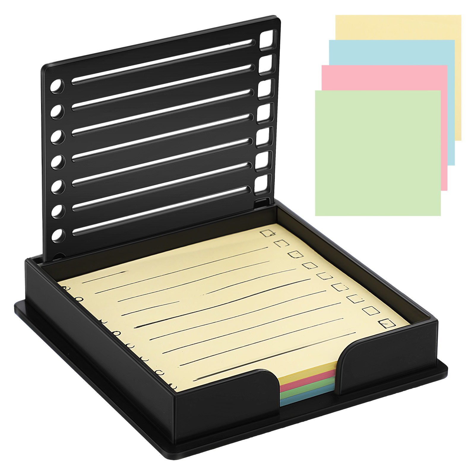 1Set Desktop Memo Holder Note  - Sticky Note Dispenser reseña y precio