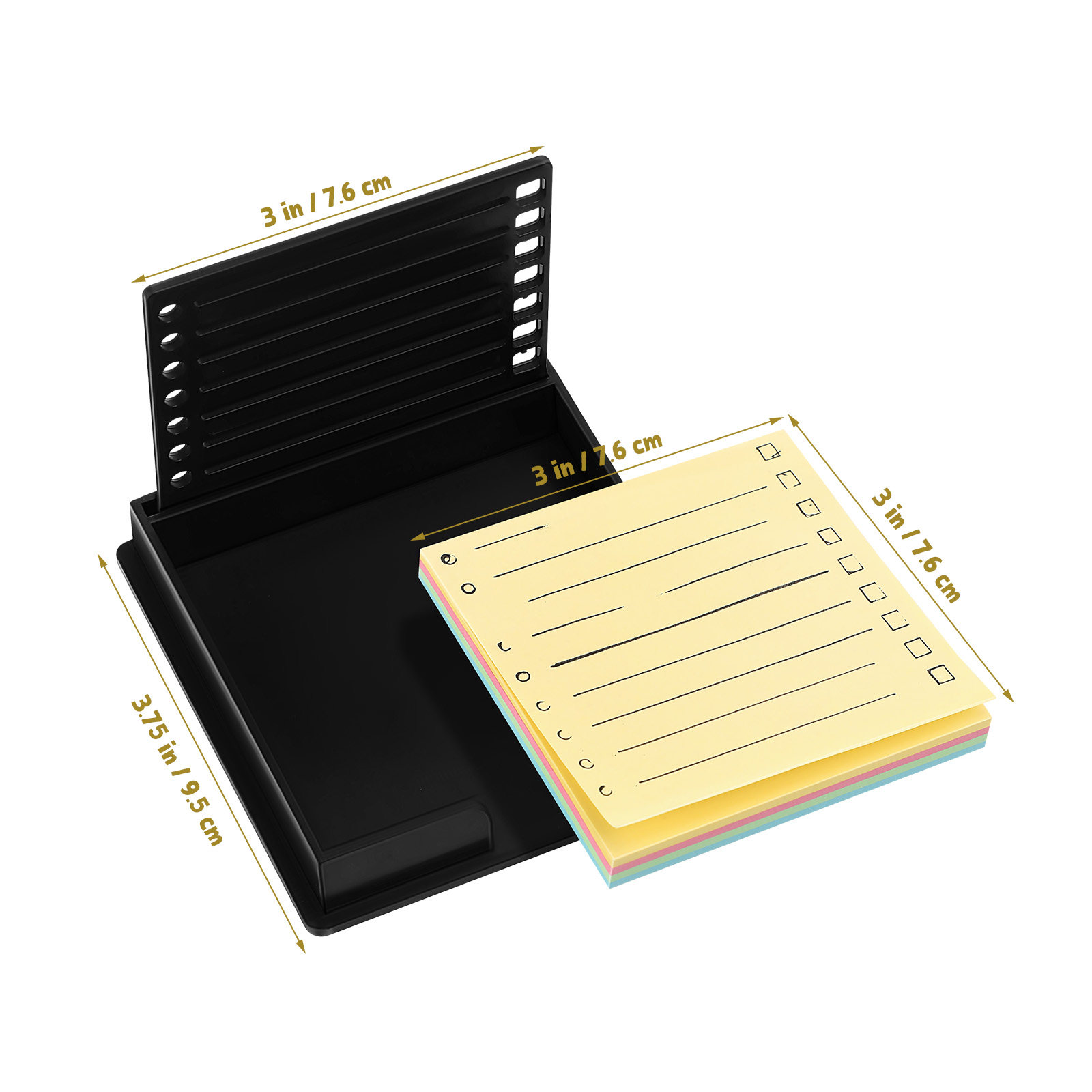 1Set Desktop Memo Holder Note  - Sticky Note Dispenser reseña y precio