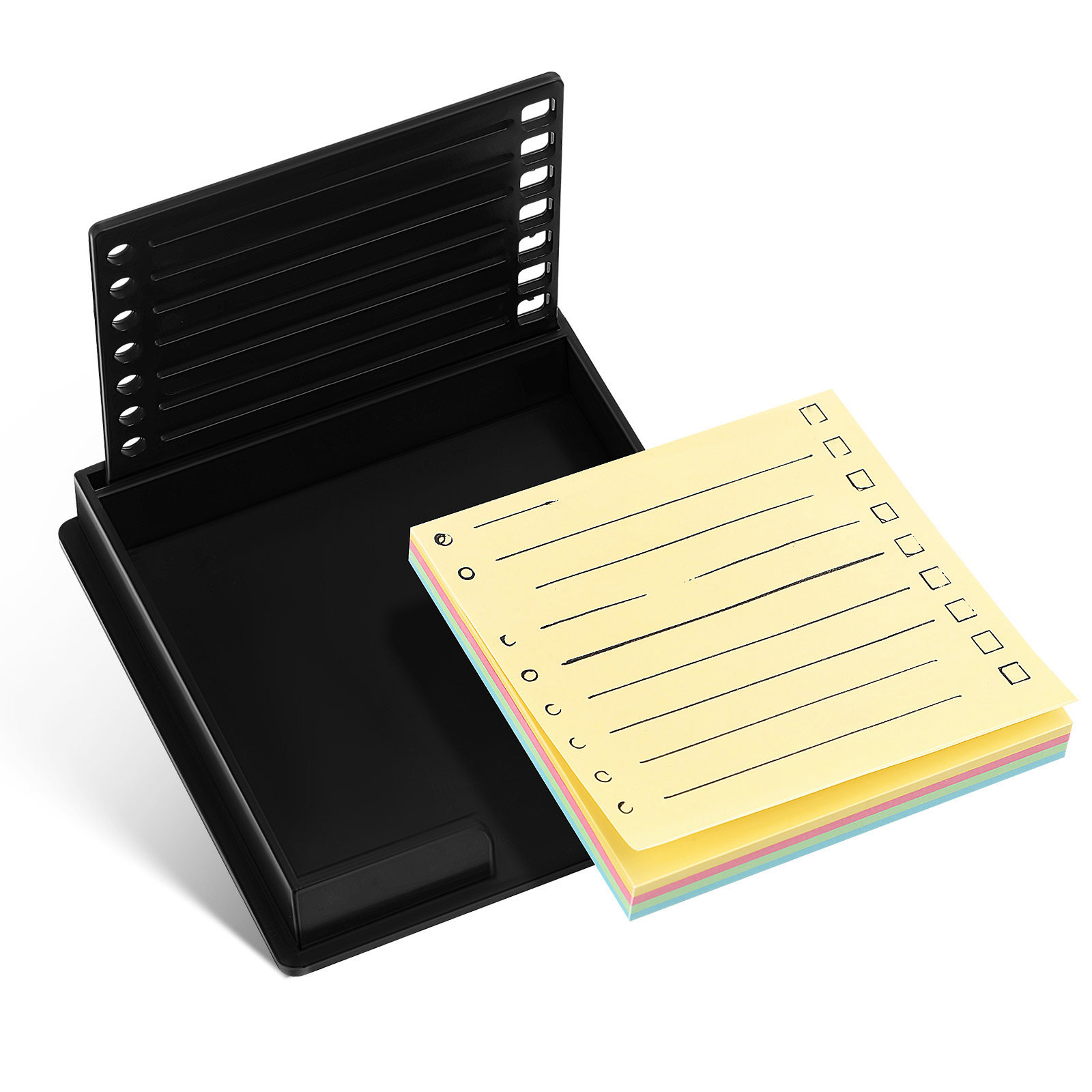1Set Desktop Memo Holder Note  - Sticky Note Dispenser reseña y precio