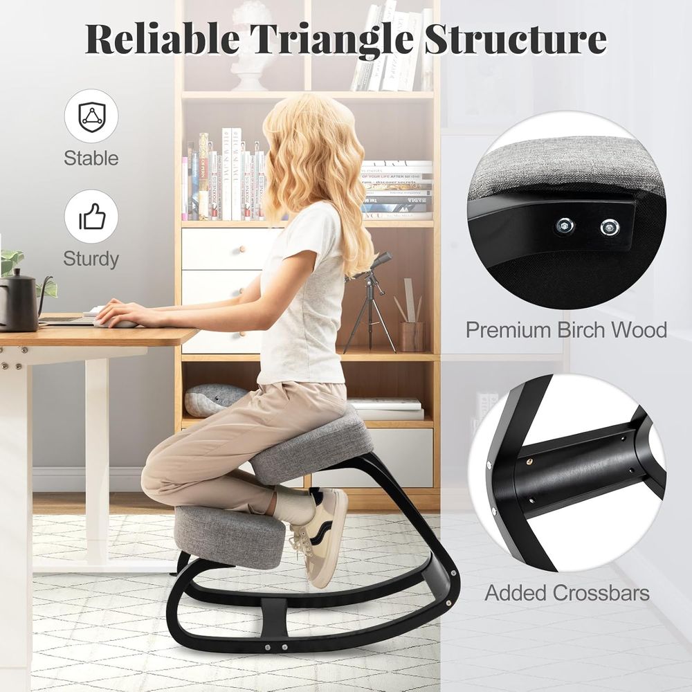 Ergonomic Kneeling Chair with  - Home Office Ergonomics reseña y precio