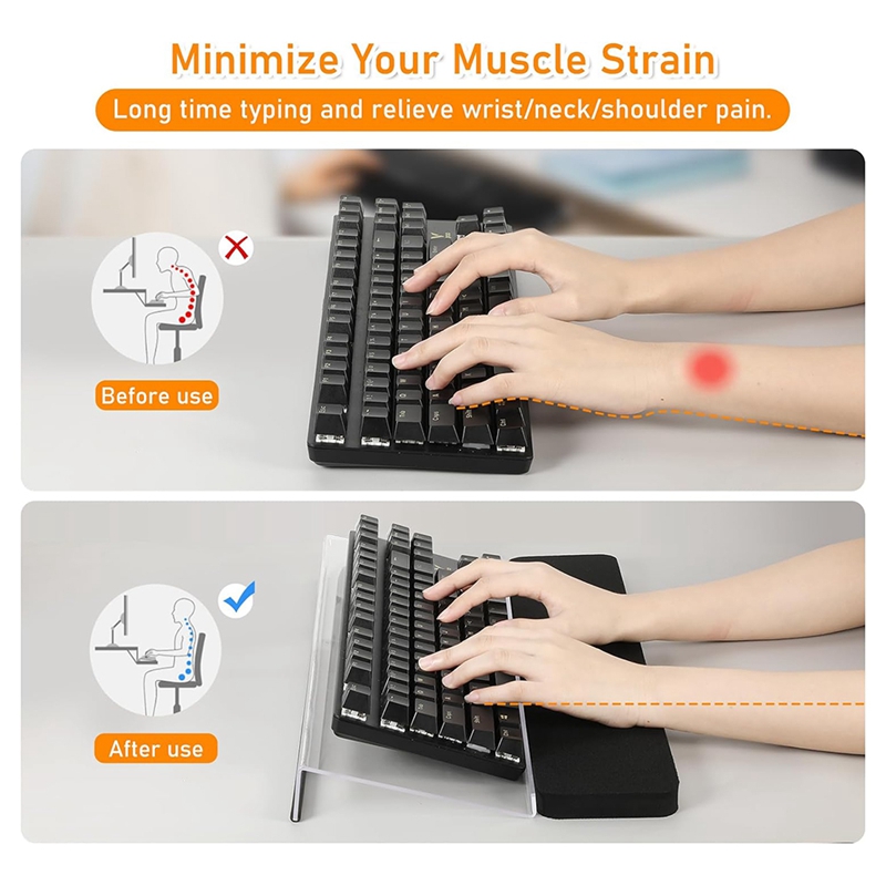 Computer Keyboard Stand , Acry - Home Office Ergonomics reseña y precio