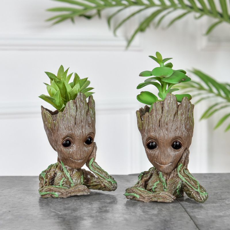 Baby Groot Flower Pot Home Dec - Home Office Romance Manga reseña y precio