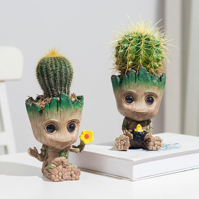 Baby Groot Flower Pot Home Dec - Home Office Romance Manga reseña y precio