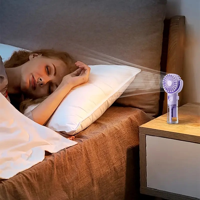 Portable hand-held spray fan w - Usb Desk Fan reseña y precio