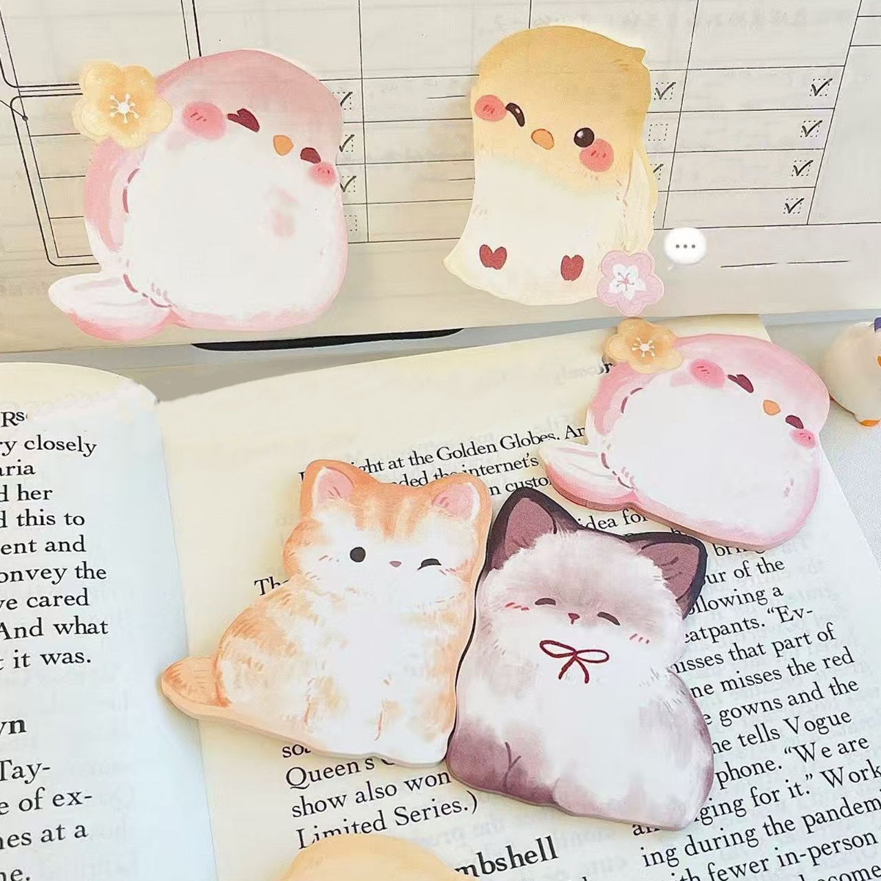 20 Sheets Cute Cartoon Animal  - Sticky Note Dispenser reseña y precio