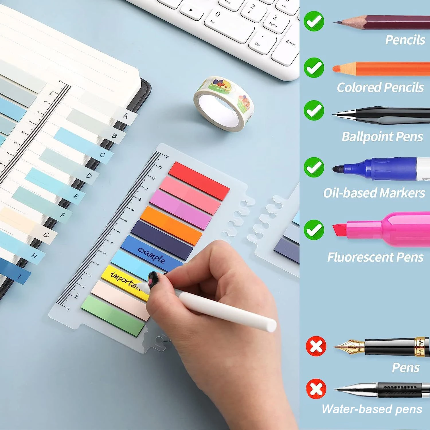 200 Sheets Transparent Sticky  - Sticky Note Dispenser reseña y precio
