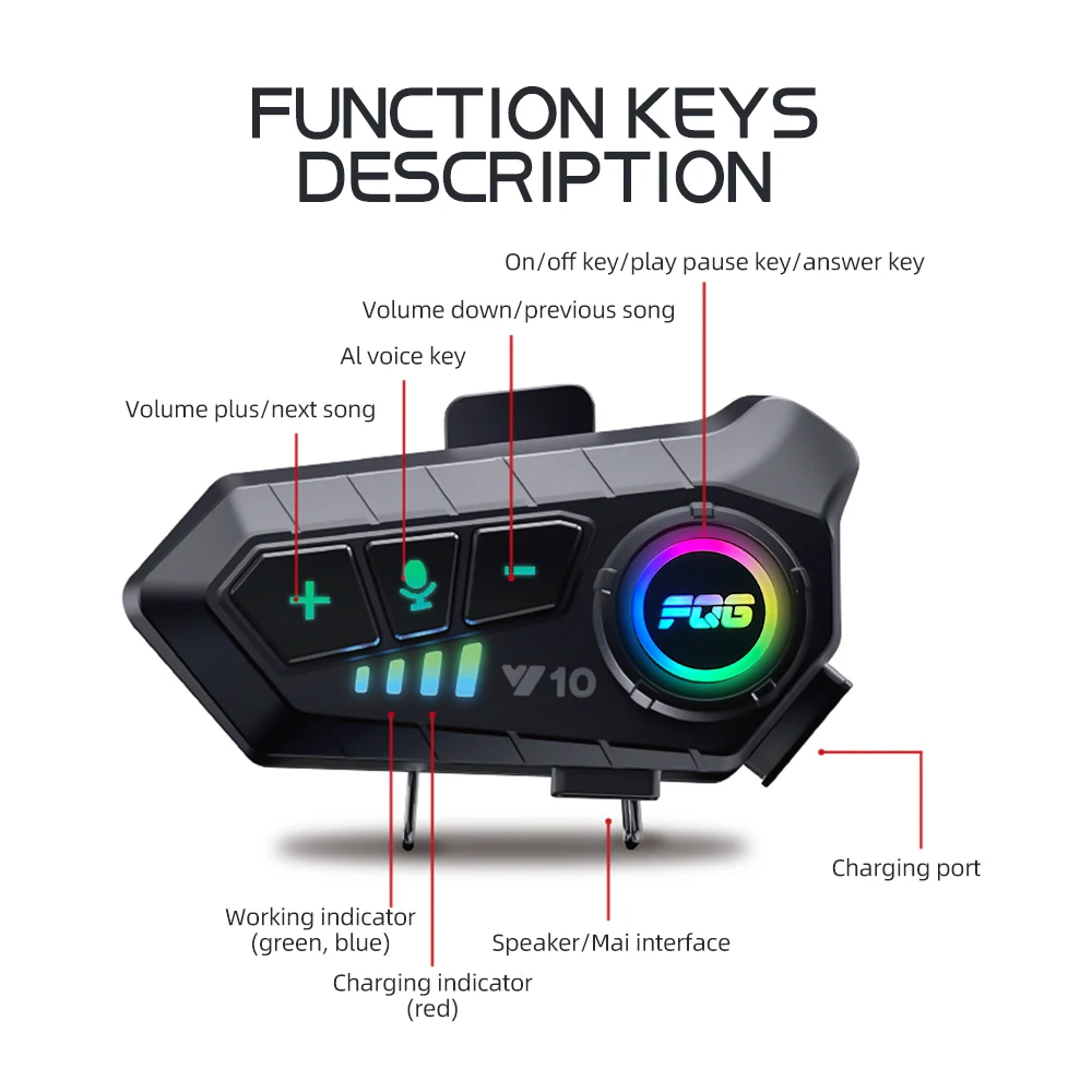 Motorcycle Helmet Bluetooth He - Home Office Headset reseña y precio